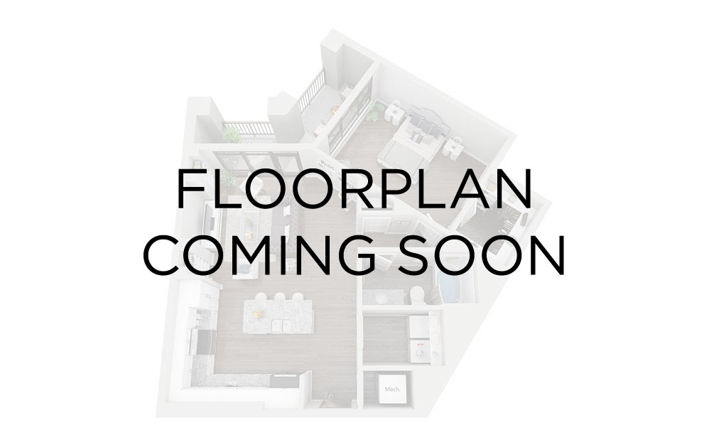 A2T - 1 bedroom floor plan layout with 1 bathroom and 630 square feet A2T - 1 bedroom floor plan layout with 1 bathroom and 630 square feet